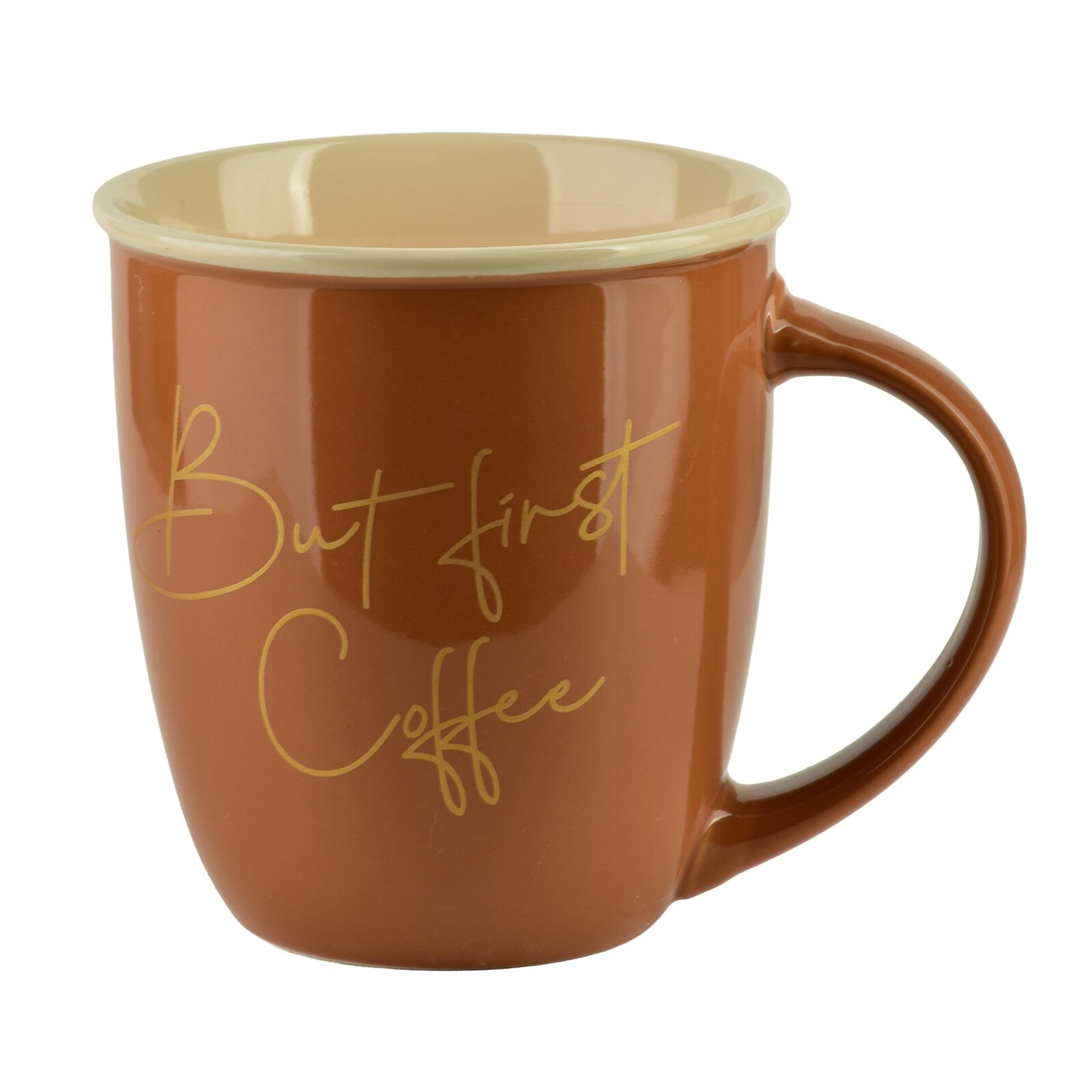 Porcelánový hrnek HENDIA 330 ml světle hnědý