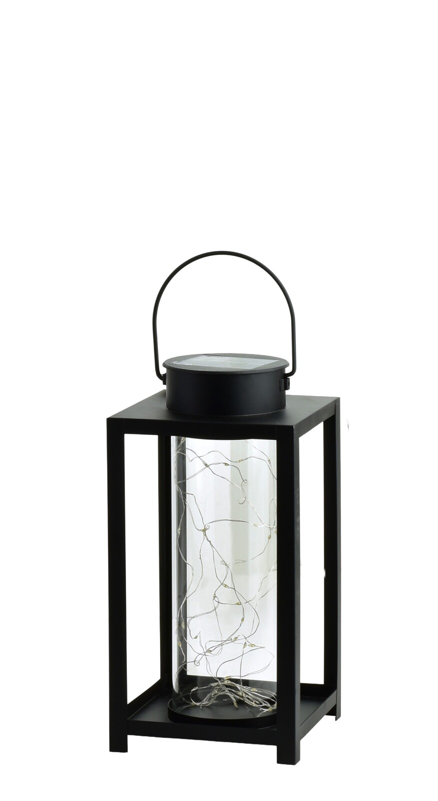 Solární lucerna SOKKE I 30 cm černá