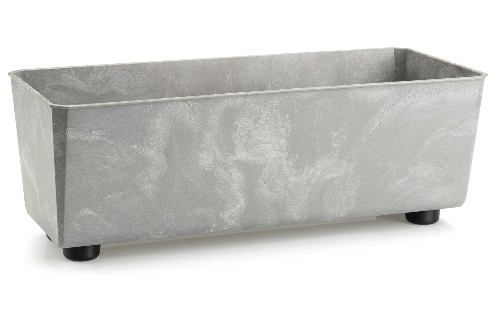 Truhlík s nožičkami Salvia 37,5x17 cm šedý beton