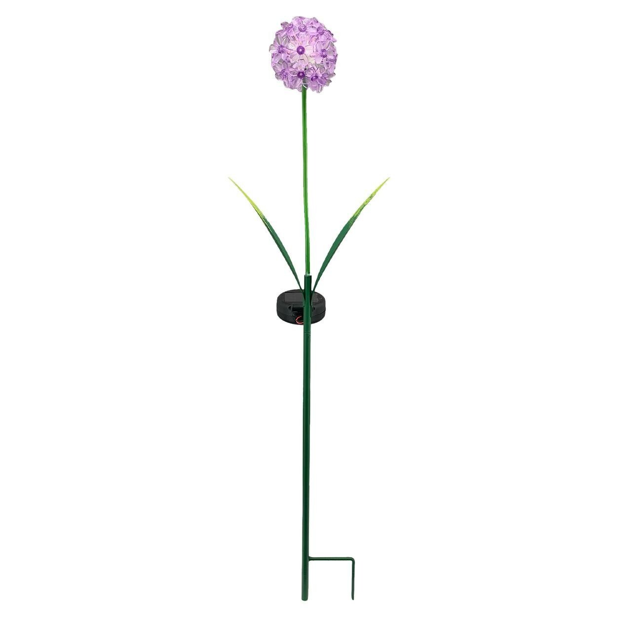 Umělá LED květina BLOOM 70 cm fialová