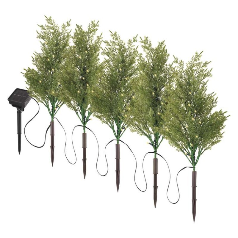 Zapichovací LED větvičky se solárním panelem PORTA teplá bílá