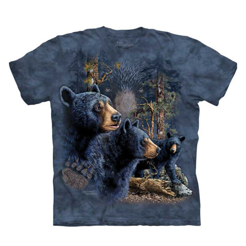 Tričko unisex The Mountain Find 13 Black Bears (medvede) - sivé, 3XL