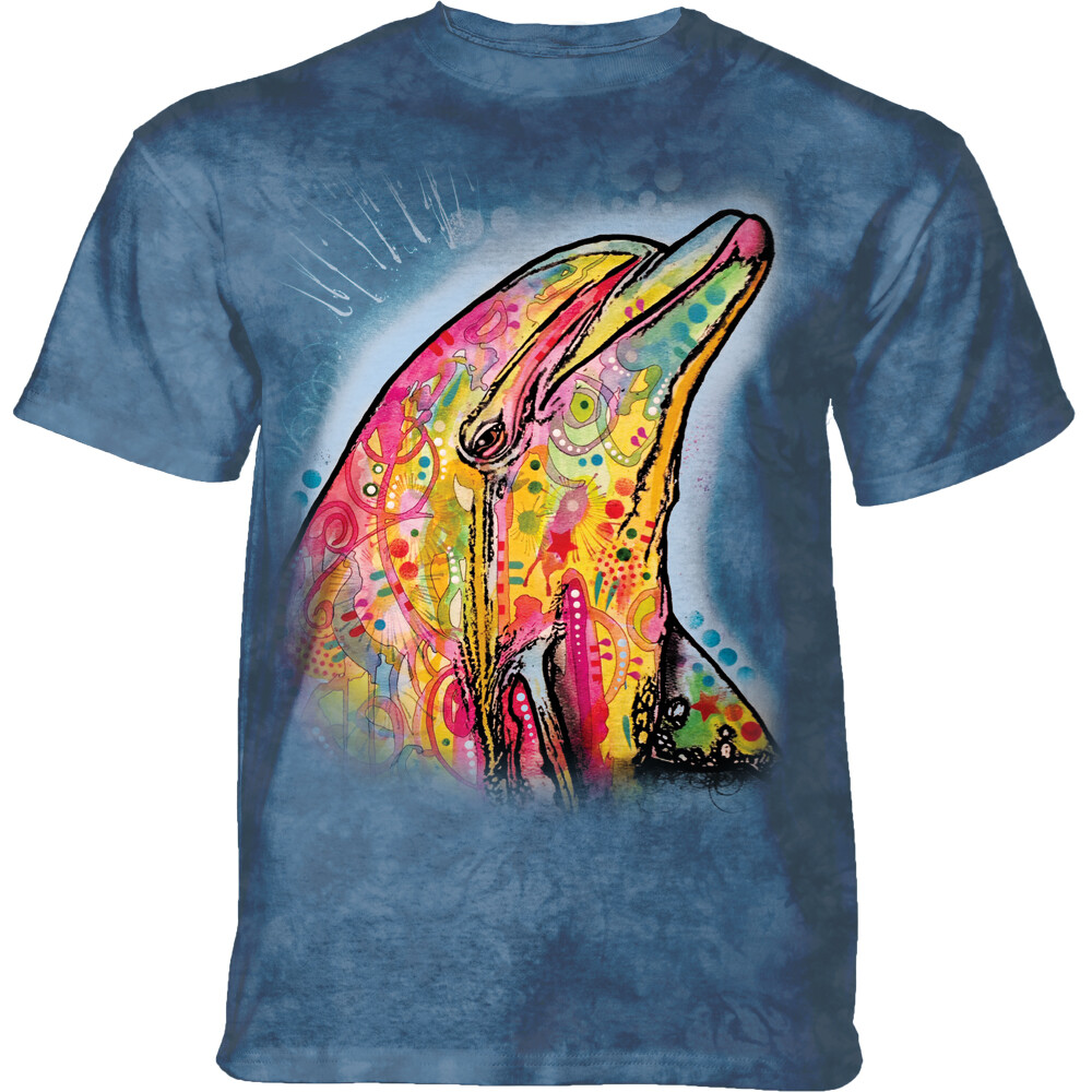 Tričko unisex The Mountain Russo Dolphin (delfín) - modré, 3XL
