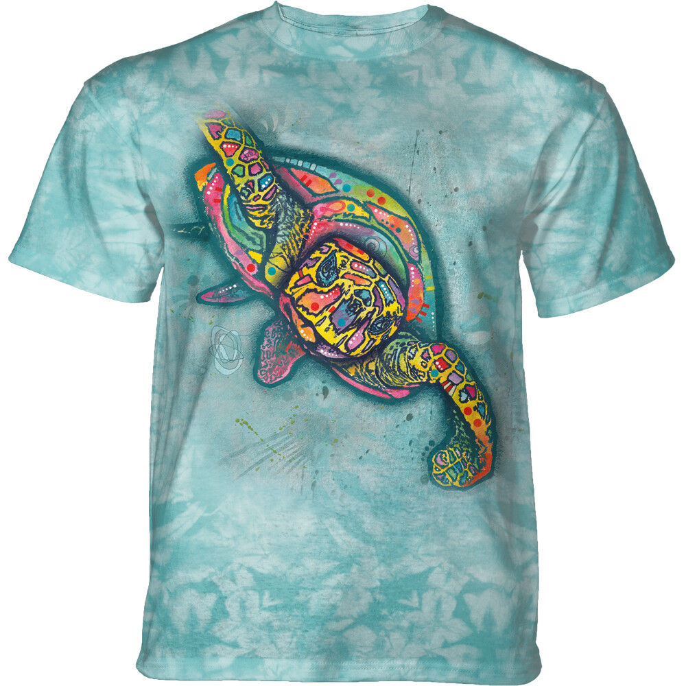 Tričko unisex The Mountain Russo Turtle (korytnačka) - svetlo modré, 5XL