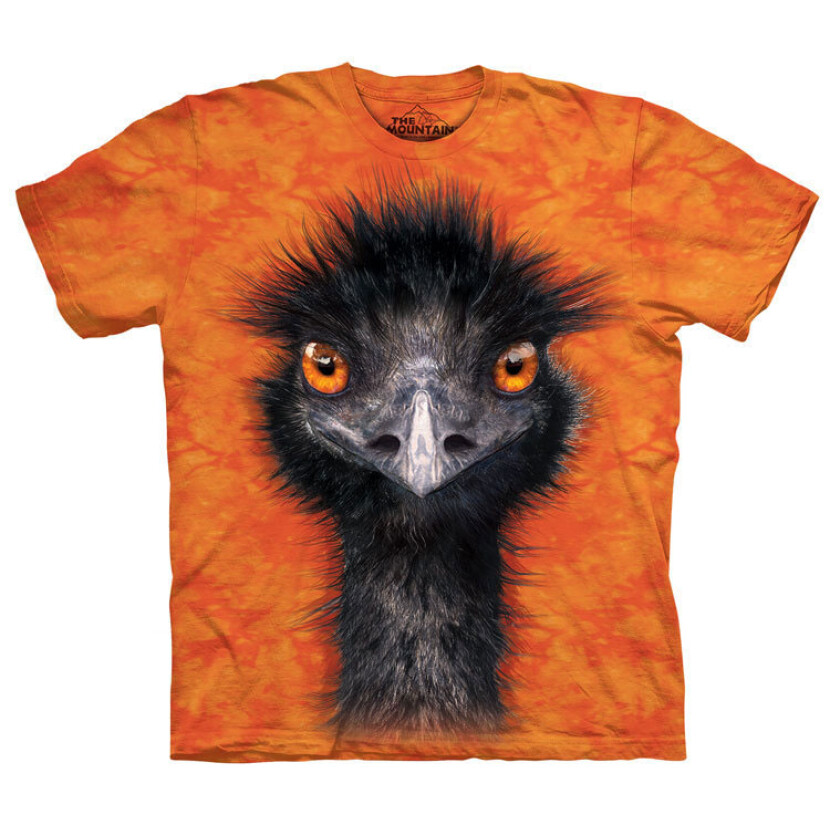 Tričko unisex The Mountain Emu (pštros) - oranžové, S