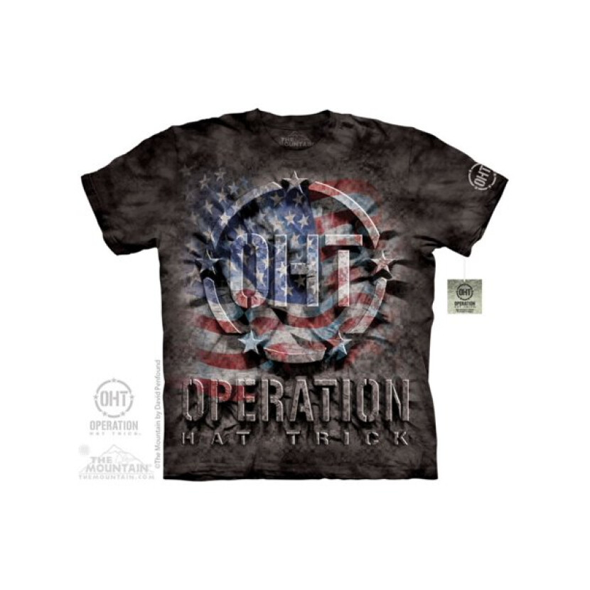 Tričko unisex The Mountain OHT Americana - sivé, 3XL