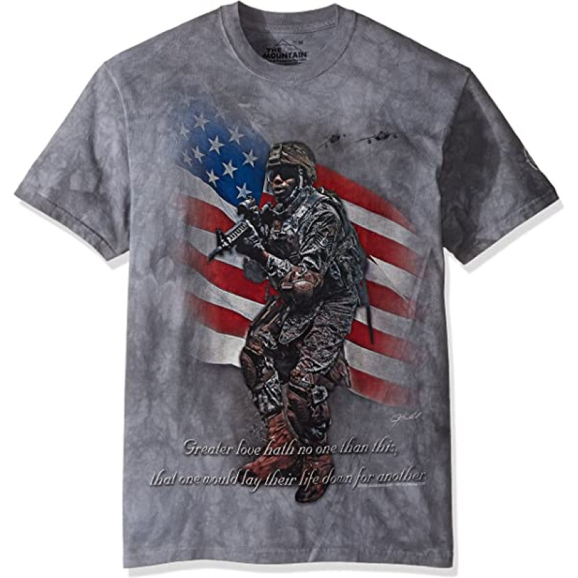 Tričko unisex The Mountain Greater Love - sivé, 3XL