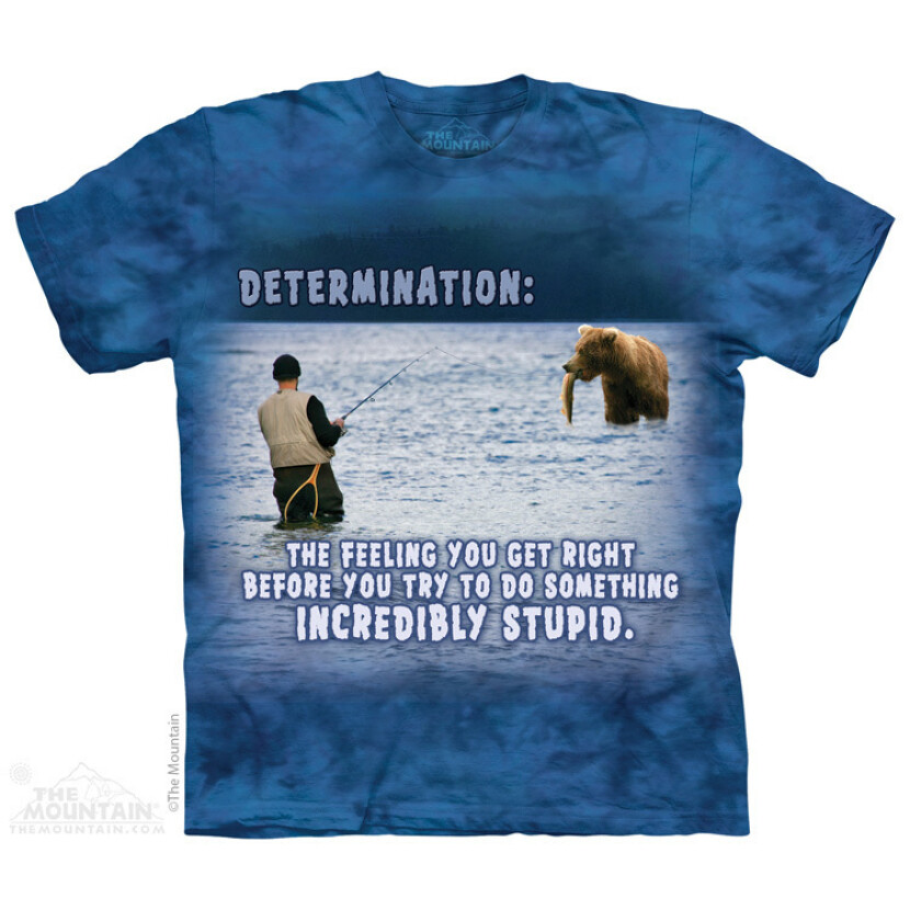 Tričko unisex The Mountain Fishing Outdoor - modré, S