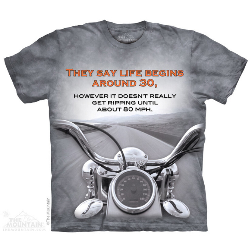 Tričko unisex The Mountain Motorcycle Outdoor - sivé, 3XL