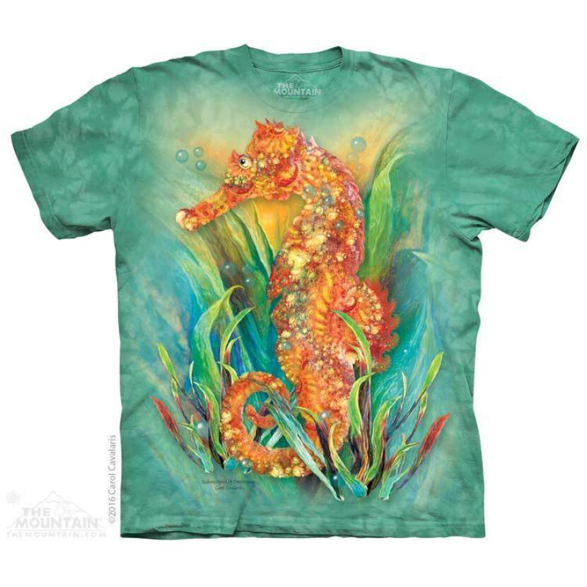 Tričko unisex The Mountain Názov (morský koník) - modré, L