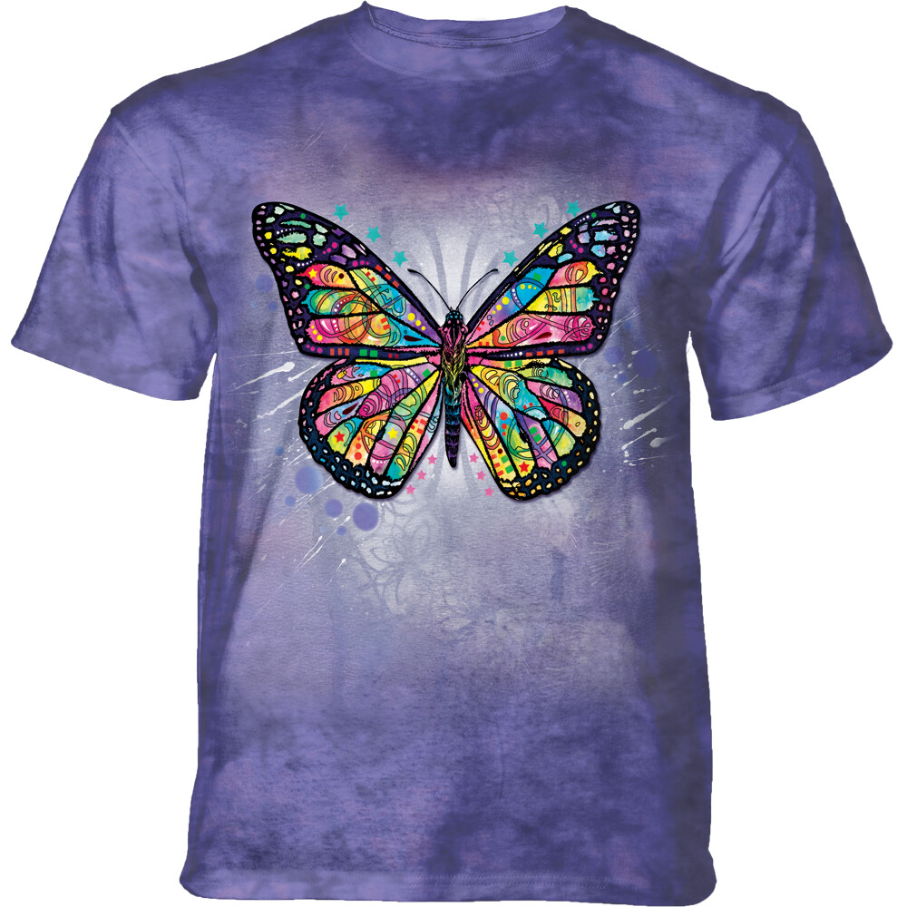 Tričko unisex The Mountain Butterfly (motýľ) - fialové, 3XL