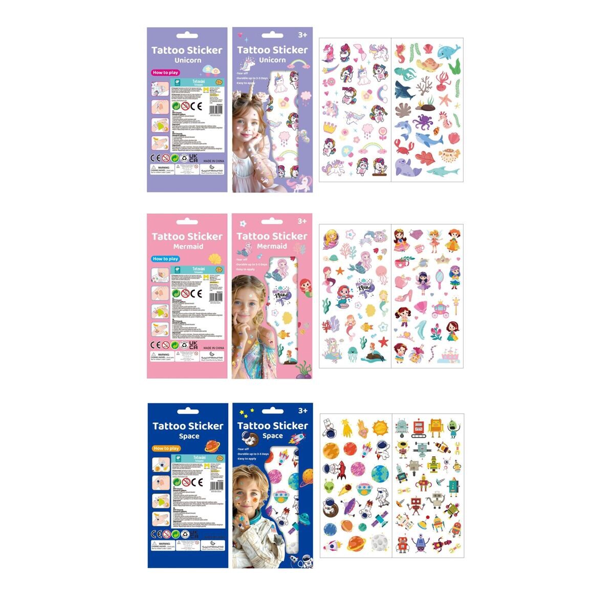 ARTO Tetovanie, viac druhov