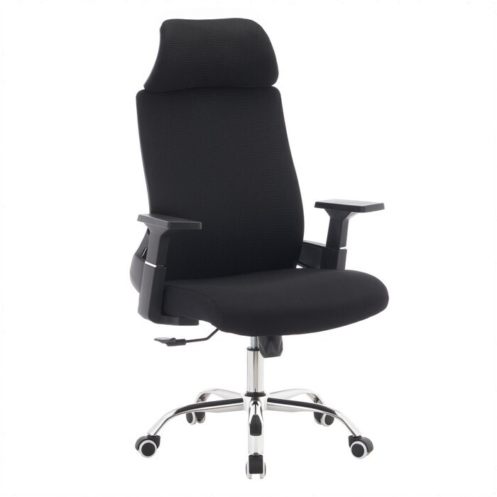 KONDELA Holger kancelárske kreslo čierna / chróm