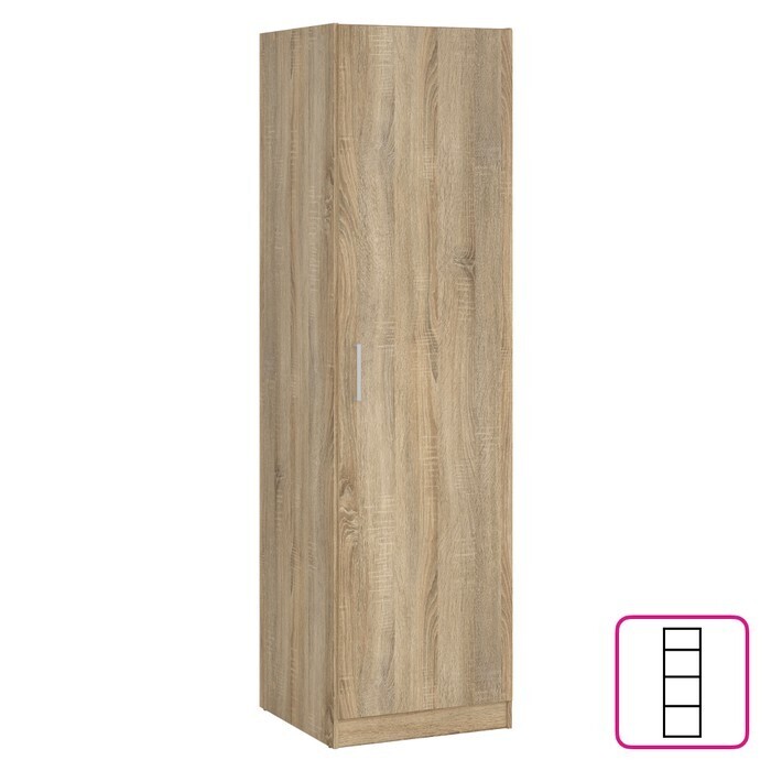 KONDELA Romer 1D policová skriňa dub sonoma