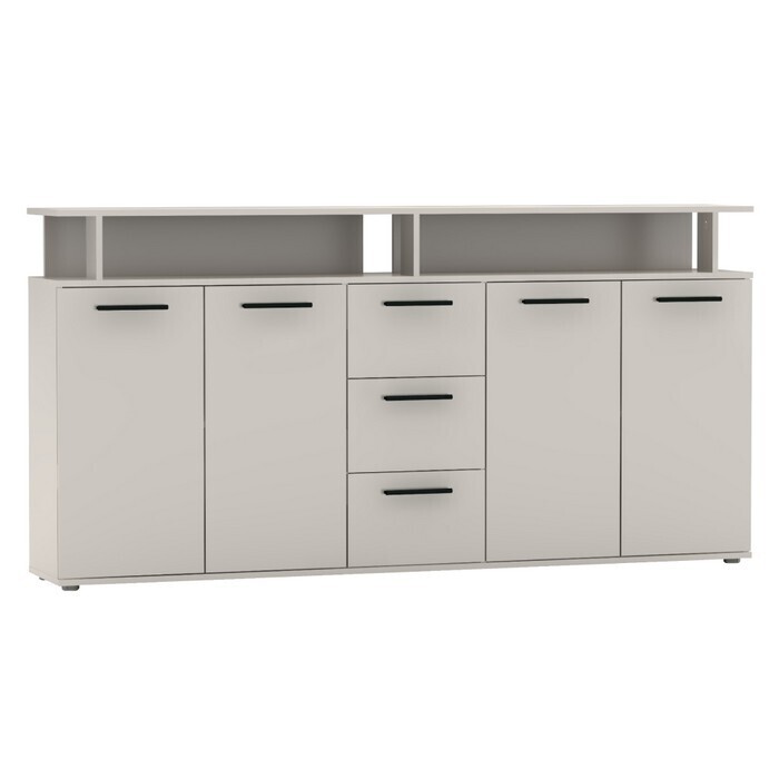 KONDELA Albi štvordverová komoda so zásuvkami kašmír