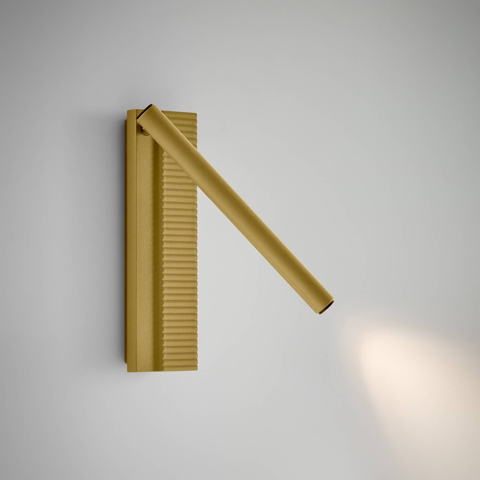 Bover LED nástenné svetlo Arid A/02 pieskovo žlté, hliník, 2 700 K