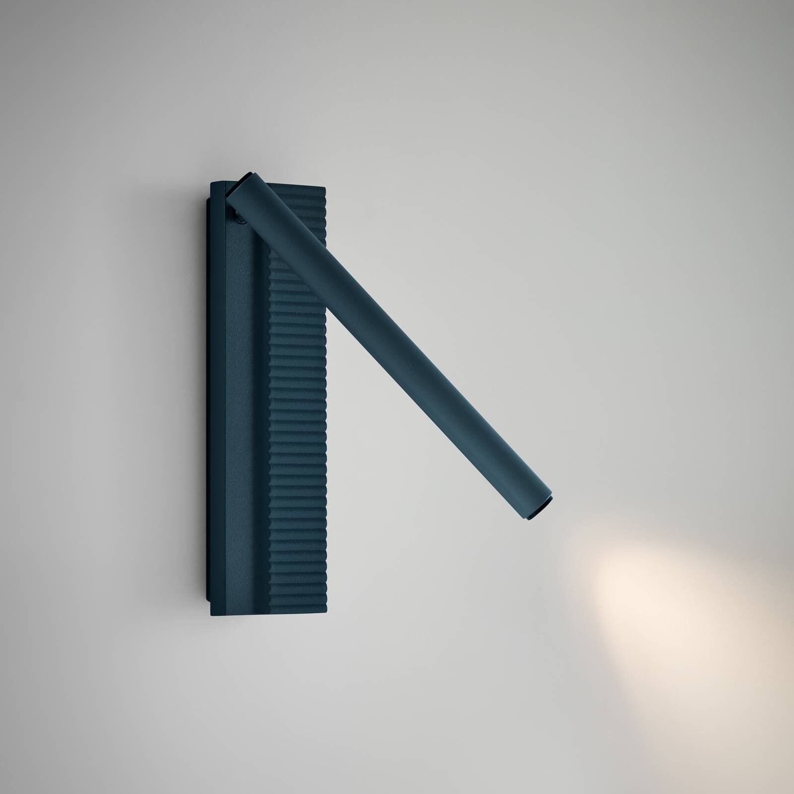 Bover LED nástenné svetlo Arid A/02 sivomodrá, hliník, 2 700 K