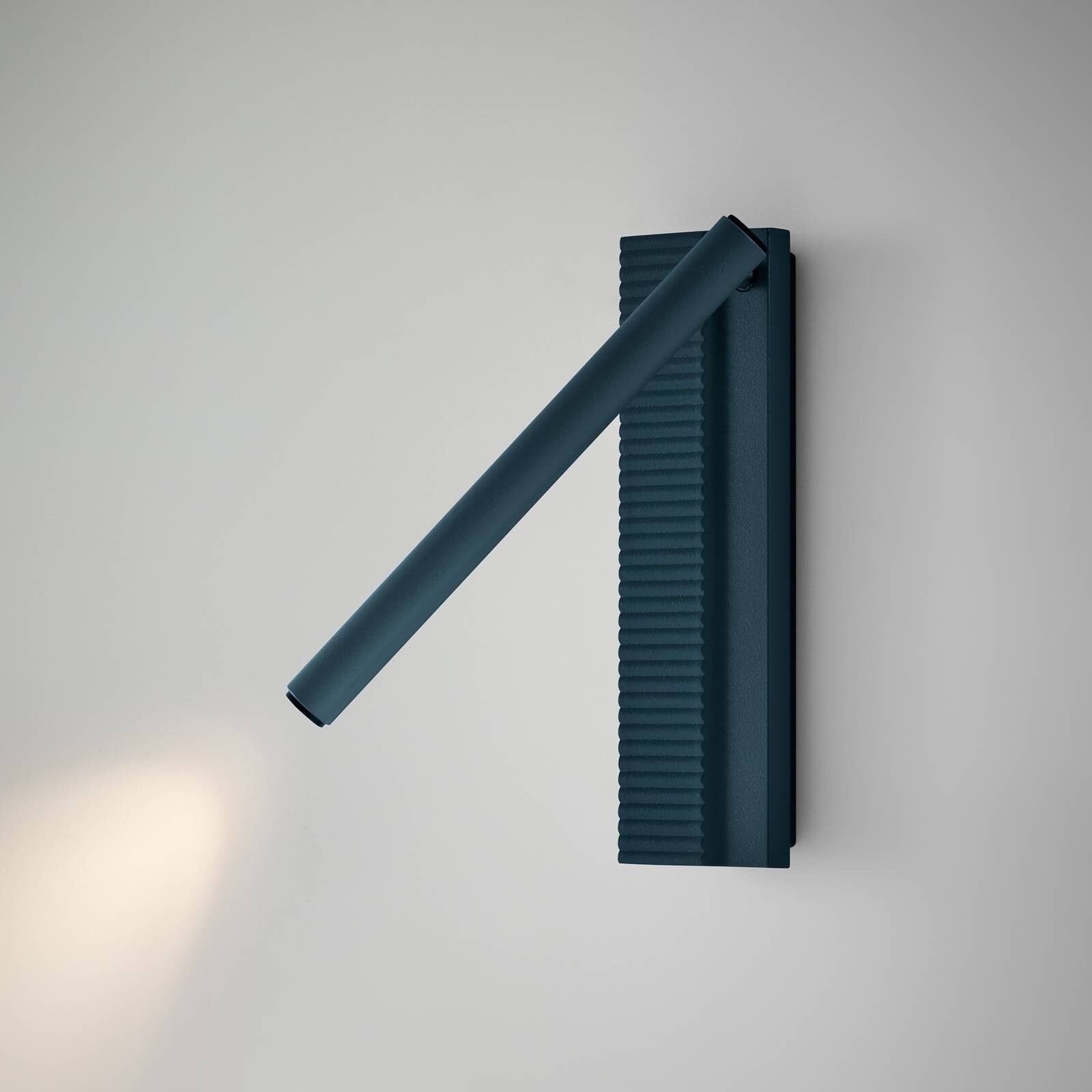 Bover LED nástenné svetlo Arid A/03 sivomodré, hliník, 2 700 K