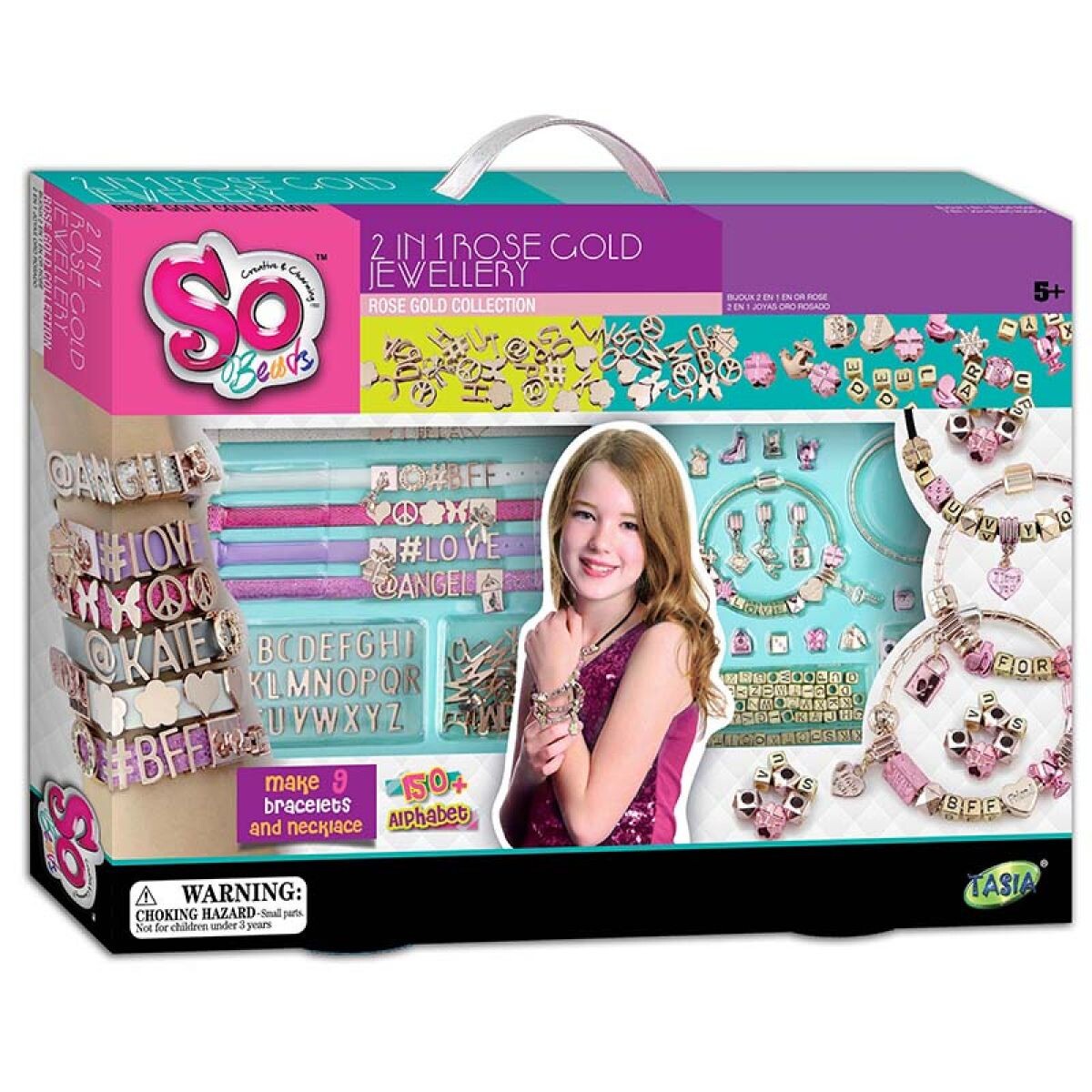 HM Studio Kreatívna sada Náramky a náhrdelníky s písmenami