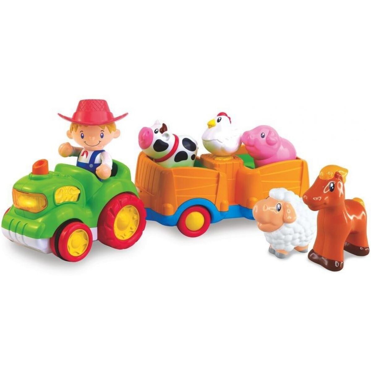 HM Studio Traktor zvieracia farma Stlač a choď