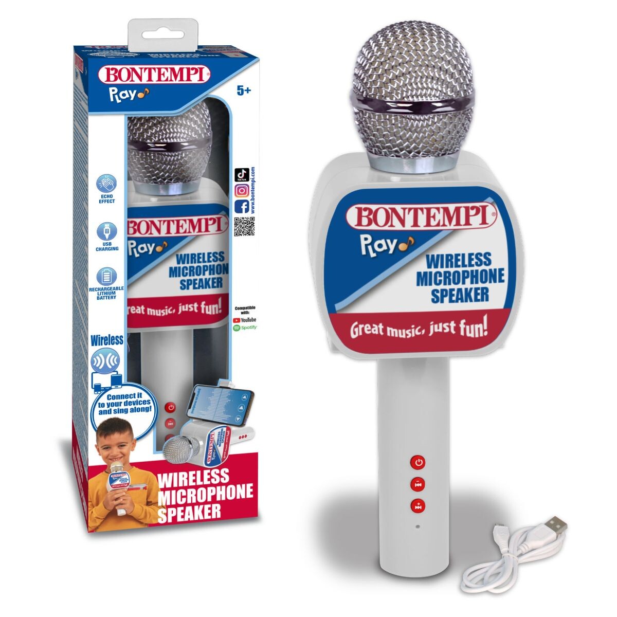 Bontempi Bezdrôtový karaoke mikrofón