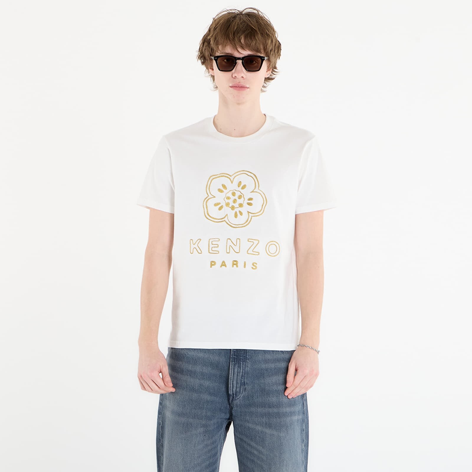 Tričko KENZO Gots Boke Flower Slim T-Shirt Off White XXL