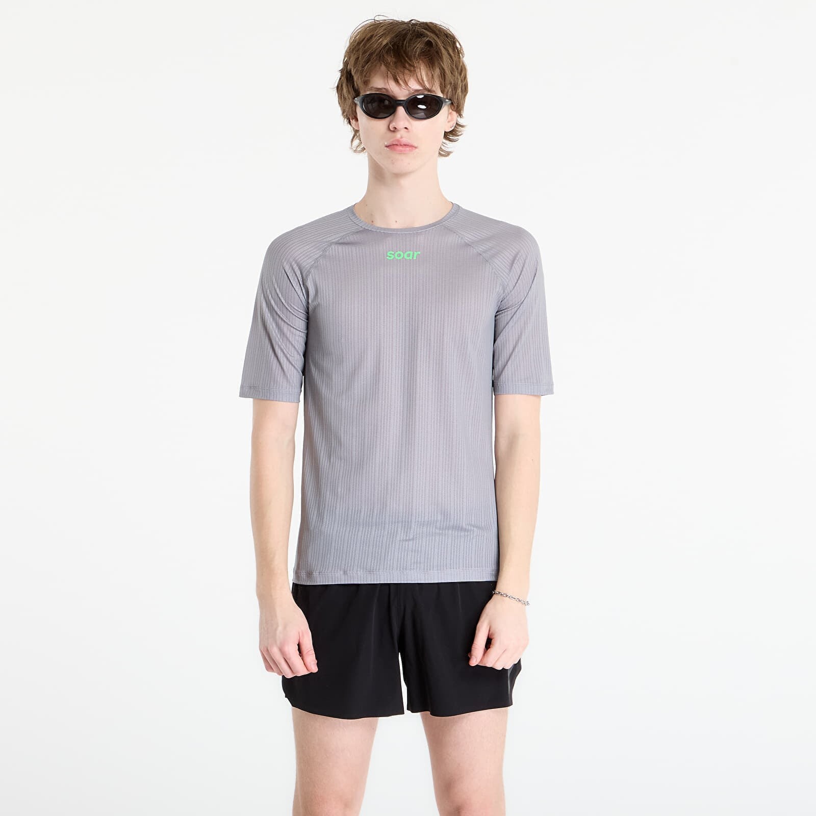Tričko SOAR Race Tee Silver Grey L