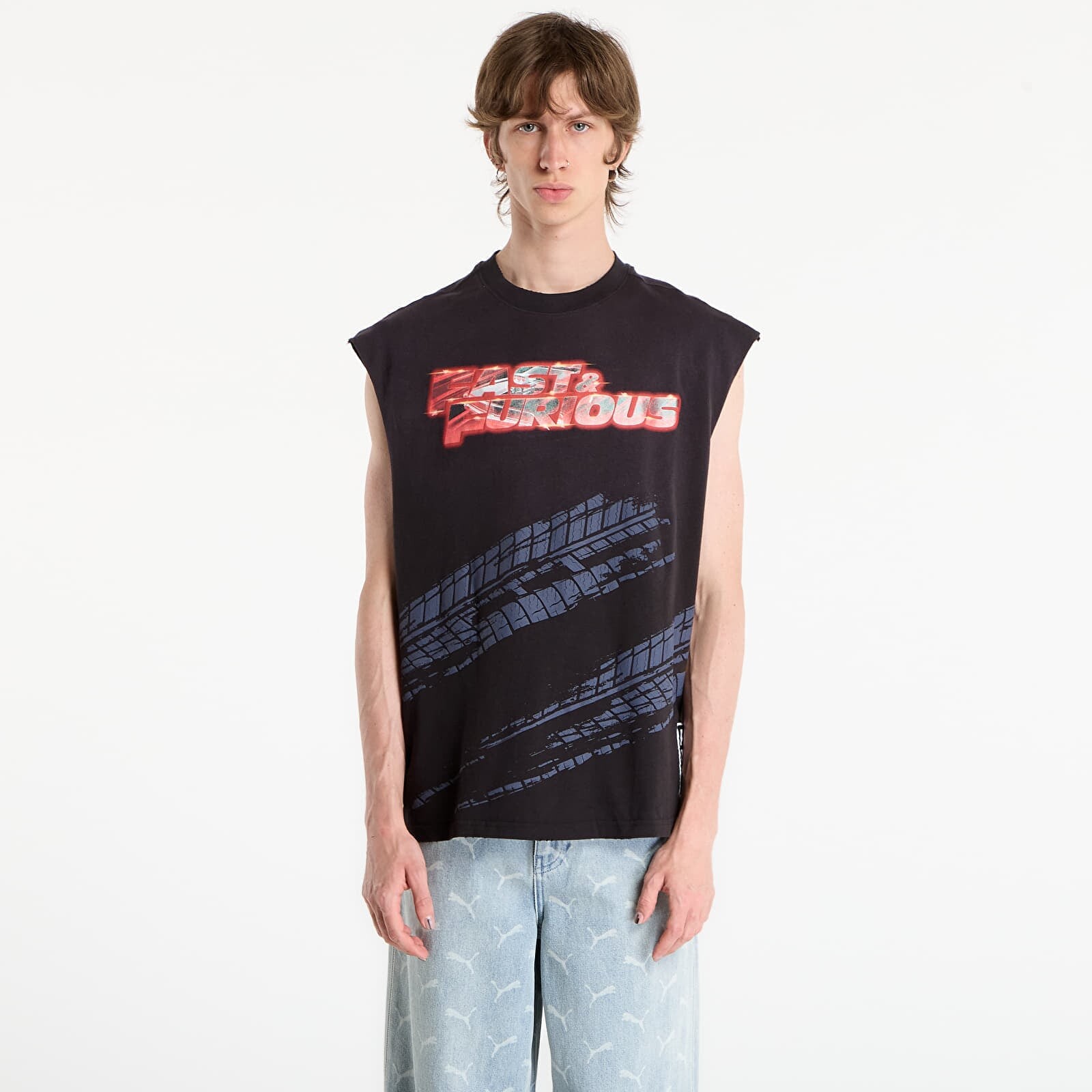 Tričko Puma x Fast & Furious Cutoff Puma Black XL