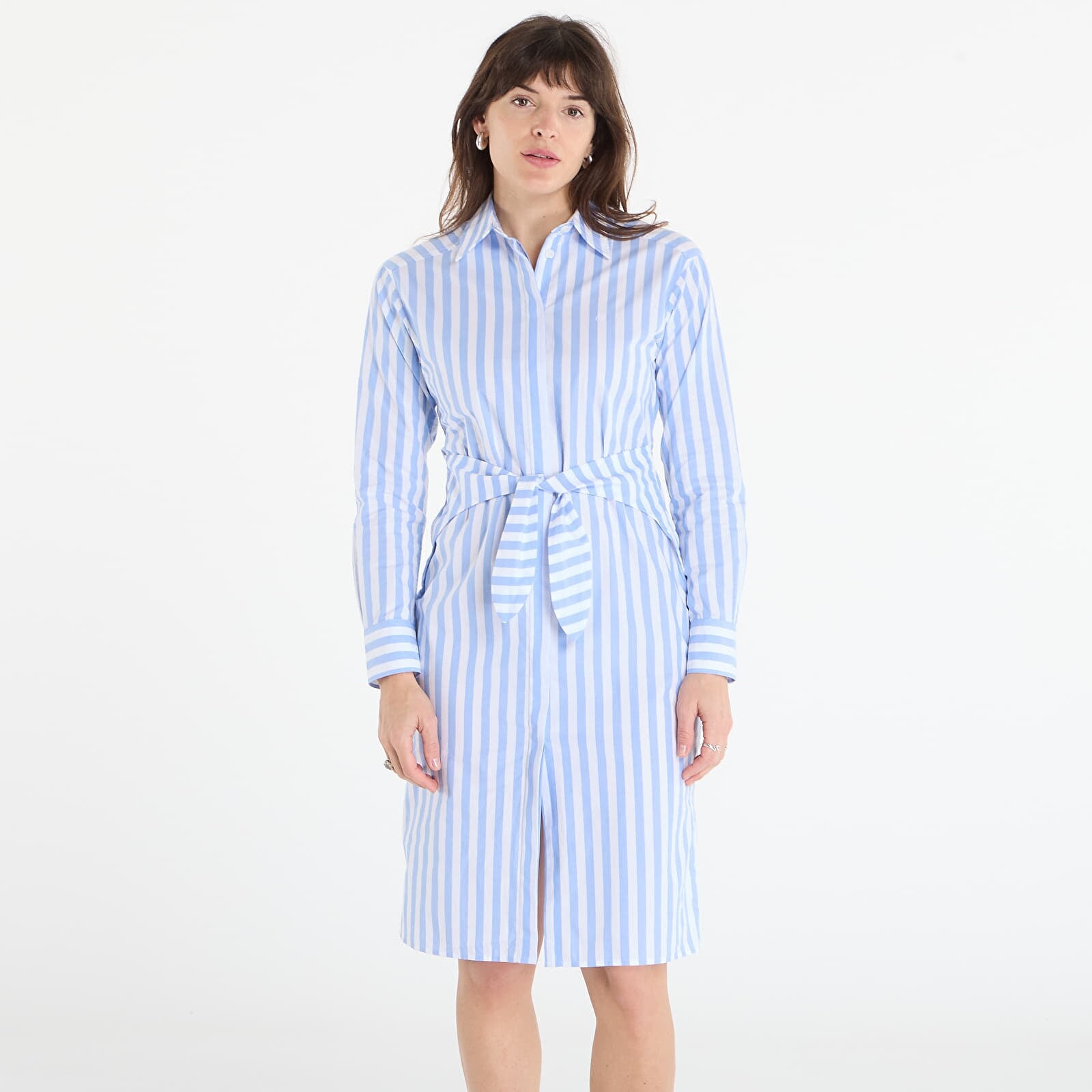Oblečenie Calvin Klein Jeans Yarndye Cotton Poplin Shirtdress ? M
