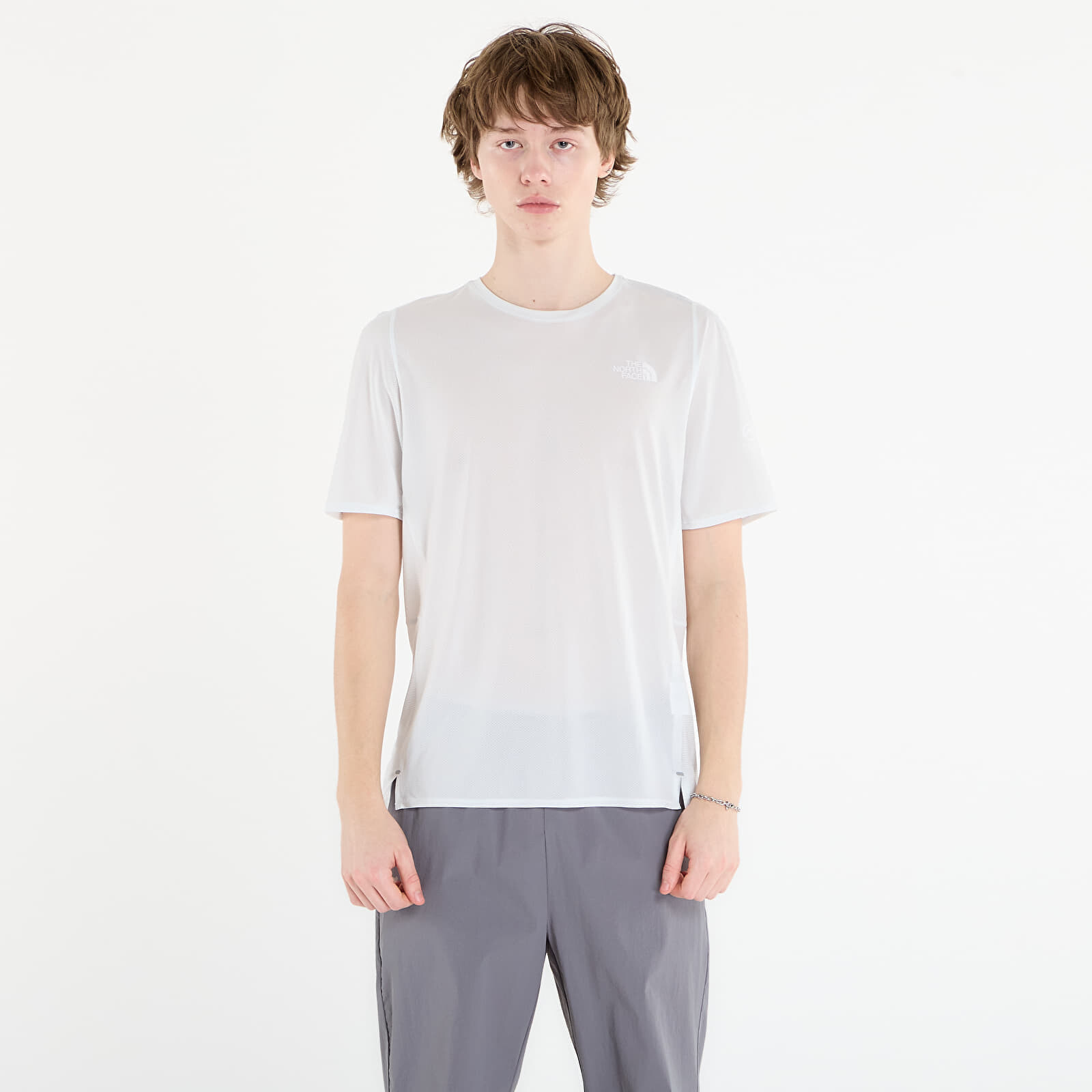 Tričko The North Face Summit High Trail Ss Tee Pearl Stone XL
