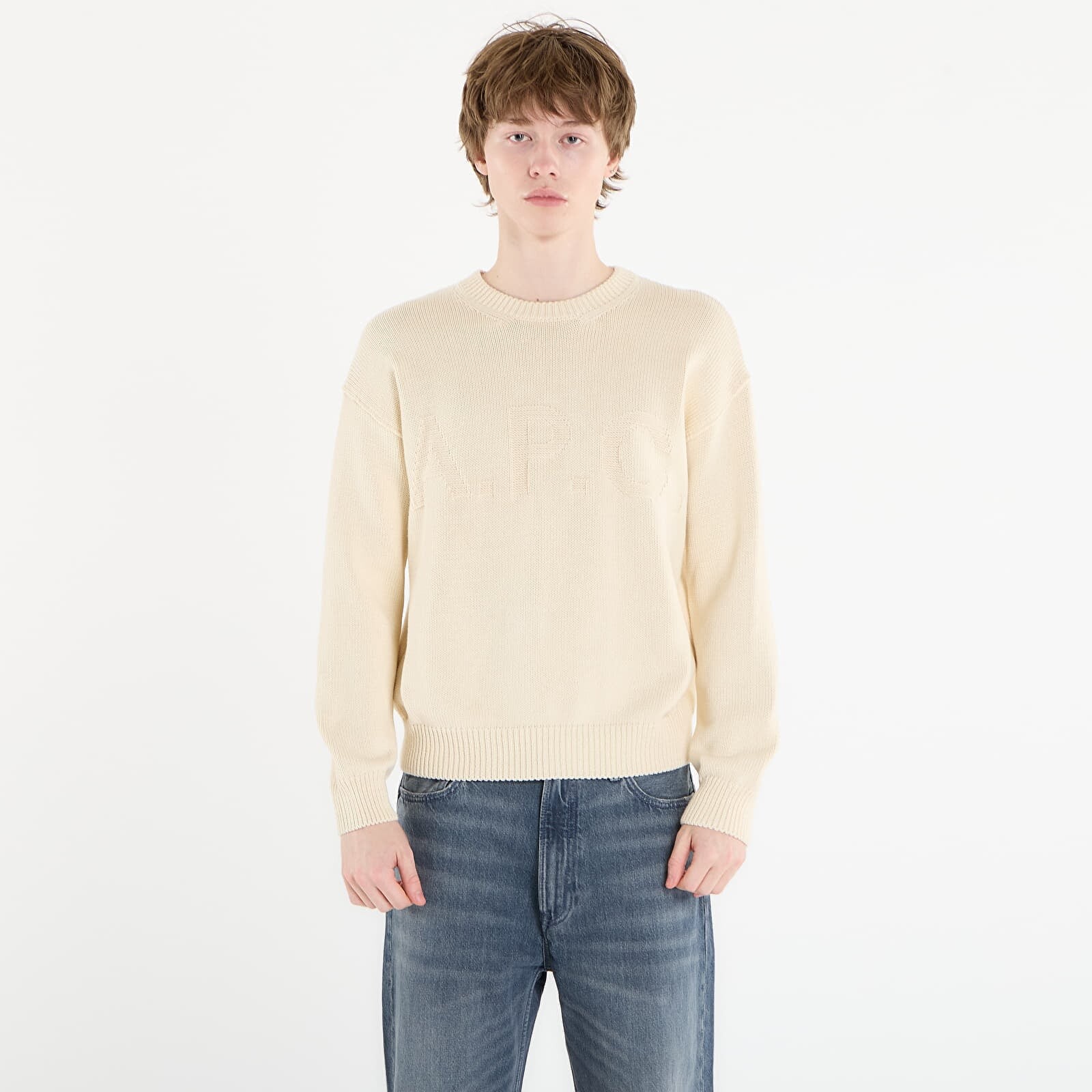 Sveter A.P.C. Sweater Beige L