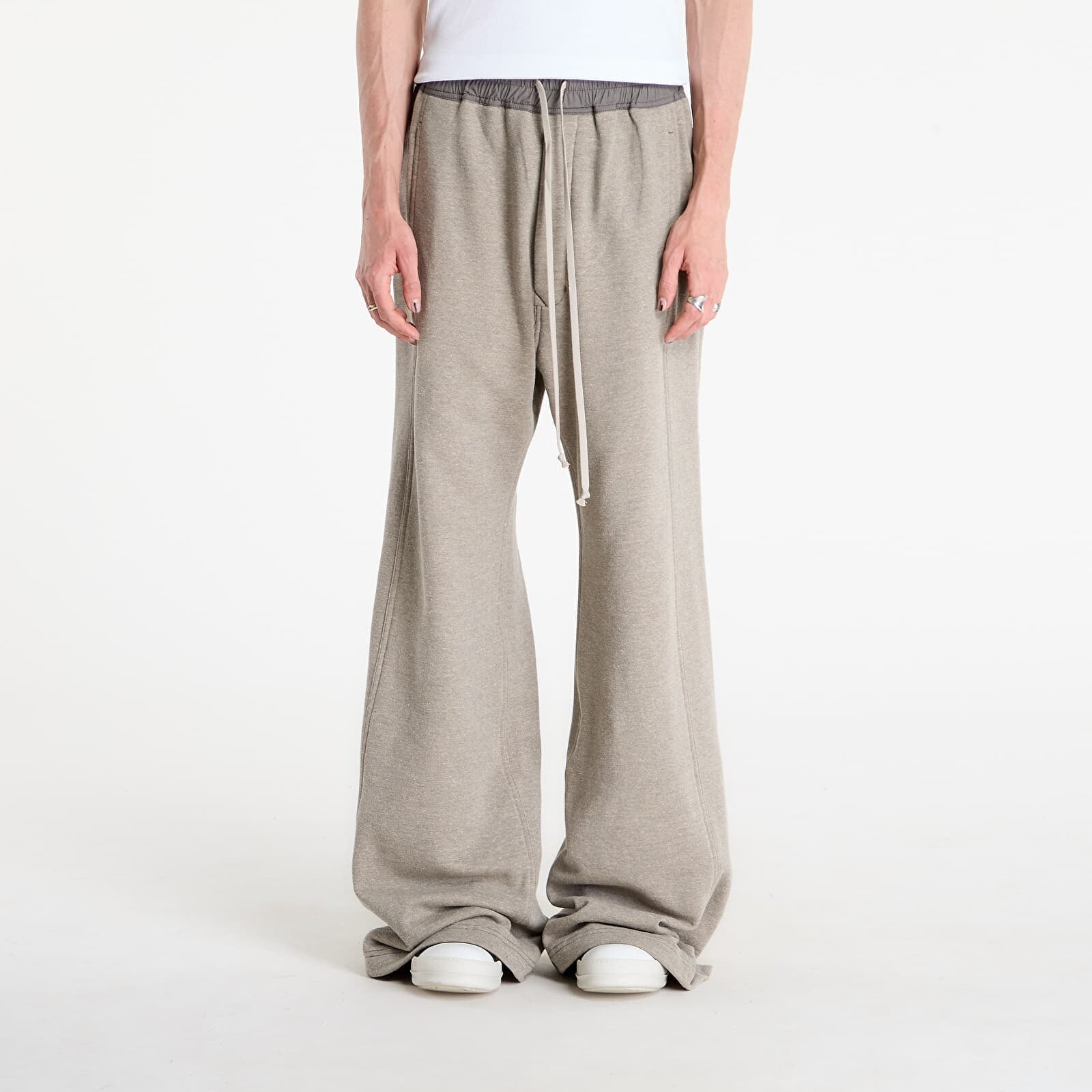 Tepláky Rick Owens DRKSHDW Wide Pusher Sweatpants Grey Melange L