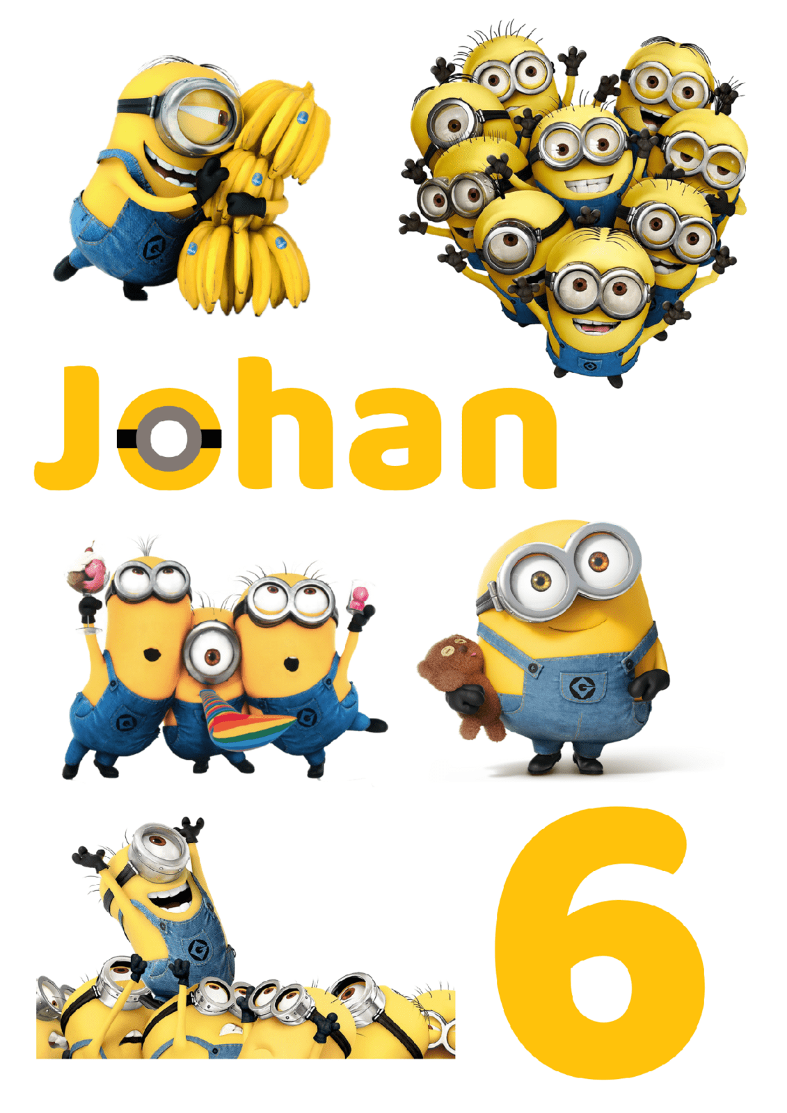 Personal Jedlé personalizované obrázky - Mimoni Veľkosť jedlý papier: Fondán 0,5 mm