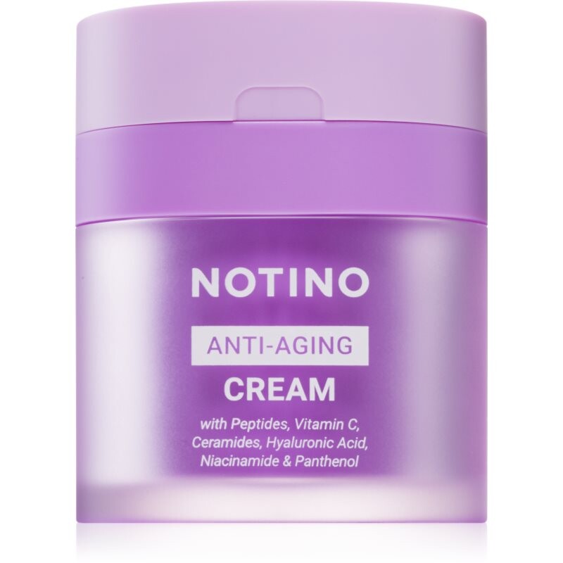 Notino Anti-Aging Cream with Peptides, Vitamin C, Ceramides, Hyaluronic Acid, Niacinamide & Pantheno denný a nočný krém proti starnutiu pleti 50 ml