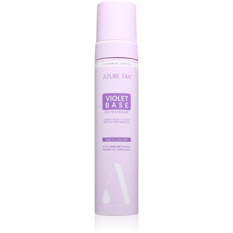 Azure Tan Violet Base samoopaľovacia pena odtieň Dark To Ultra Dark 200 ml