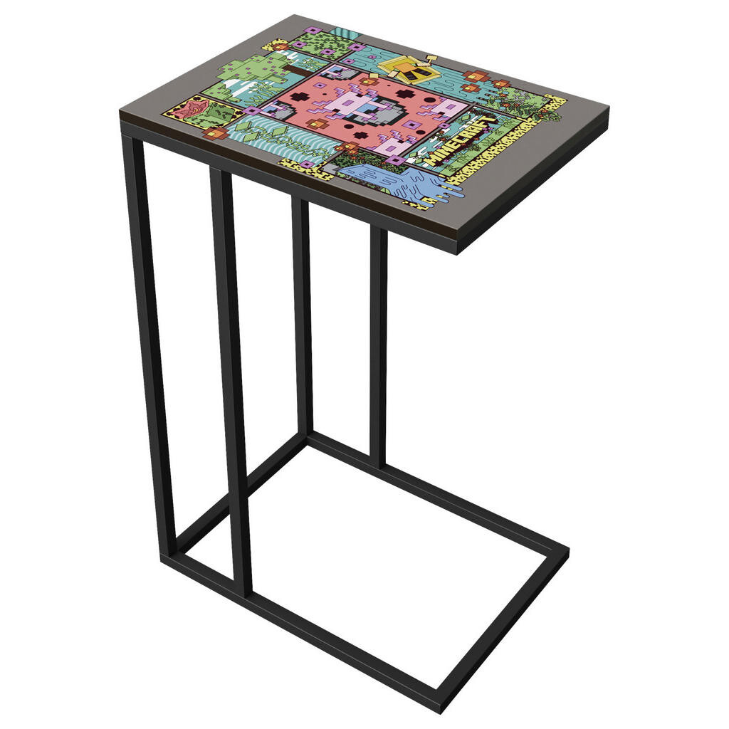 Minecraft PRÍRUČNÝ STOLÍK, čierna