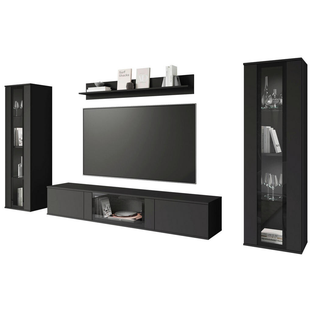 Livetastic OBÝVACIA STENA, čierna