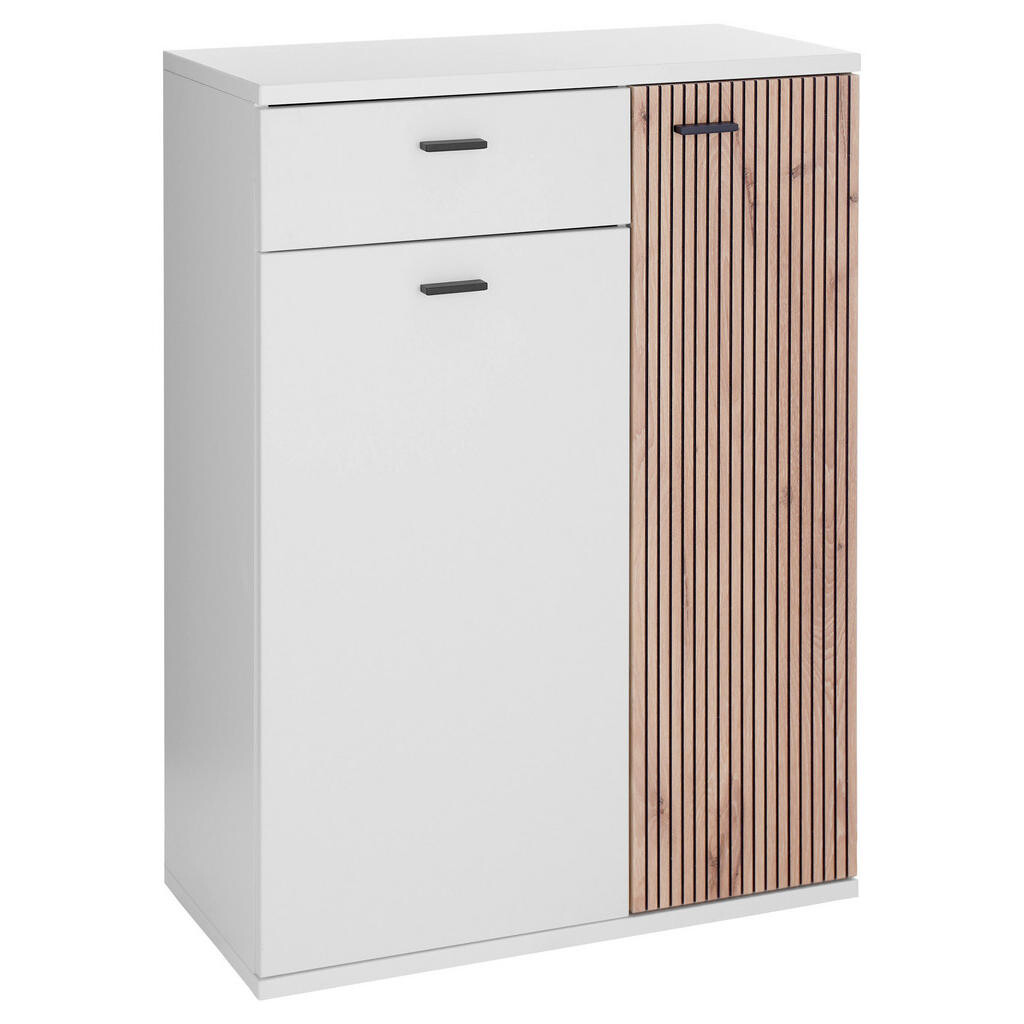 Voleo SKRINKA NA TOPÁNKY, biela, farba duba, 75/102/37 cm