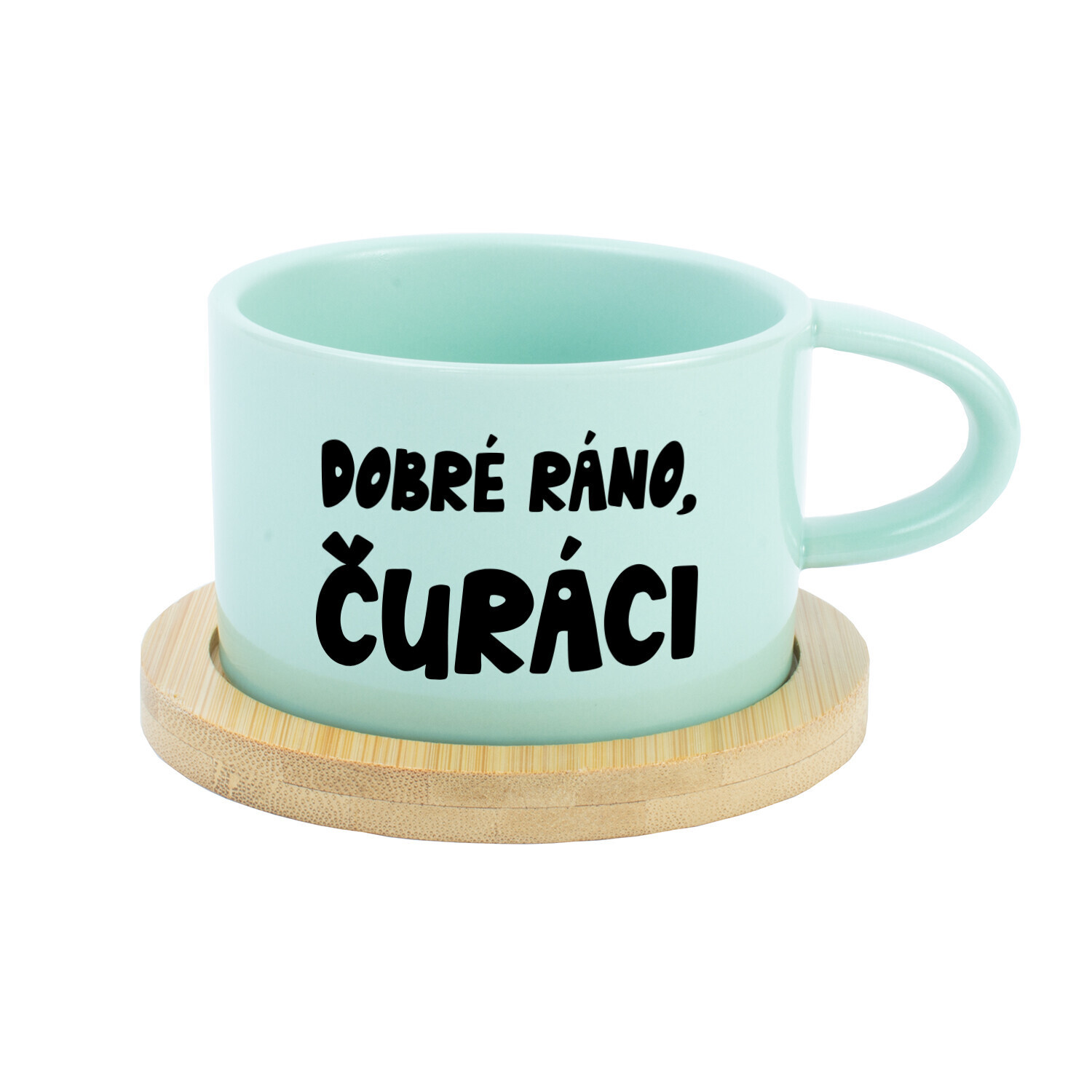 DOBRÉ RÁNO, ČURÁCI - mint hrníček makronka 200 ml