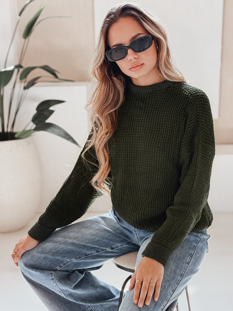 CAMERON dámsky sveter zelený FashionStreet MY1153 M