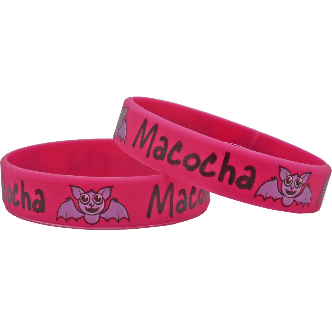 Náramok silikónový Macocha s netopierom - červený