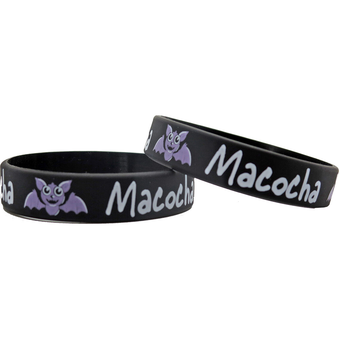 Náramok silikónový Macocha s netopierom - čierny