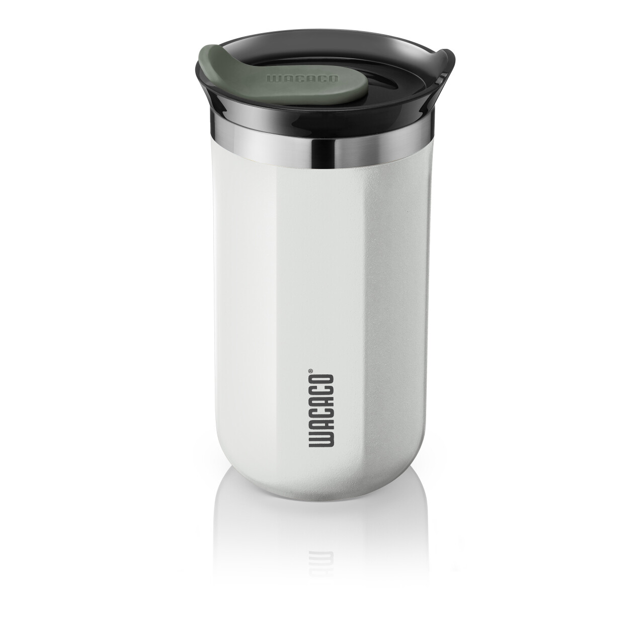 Cestovný termohrnček Wacaco Octaroma Lungo 300ml - biely