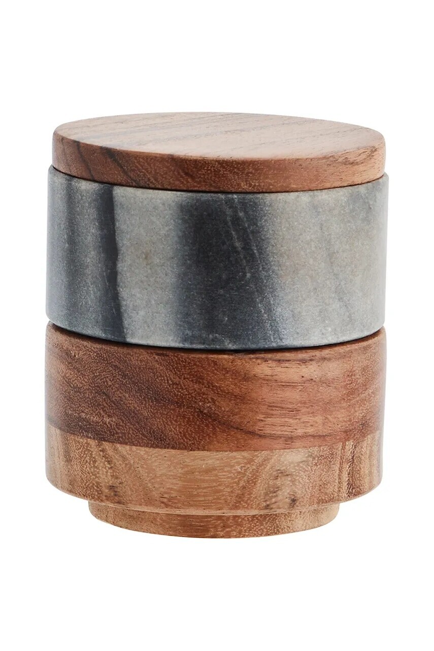 Nádoby na korenie s vekom Madam Stoltz Marble 2-pak