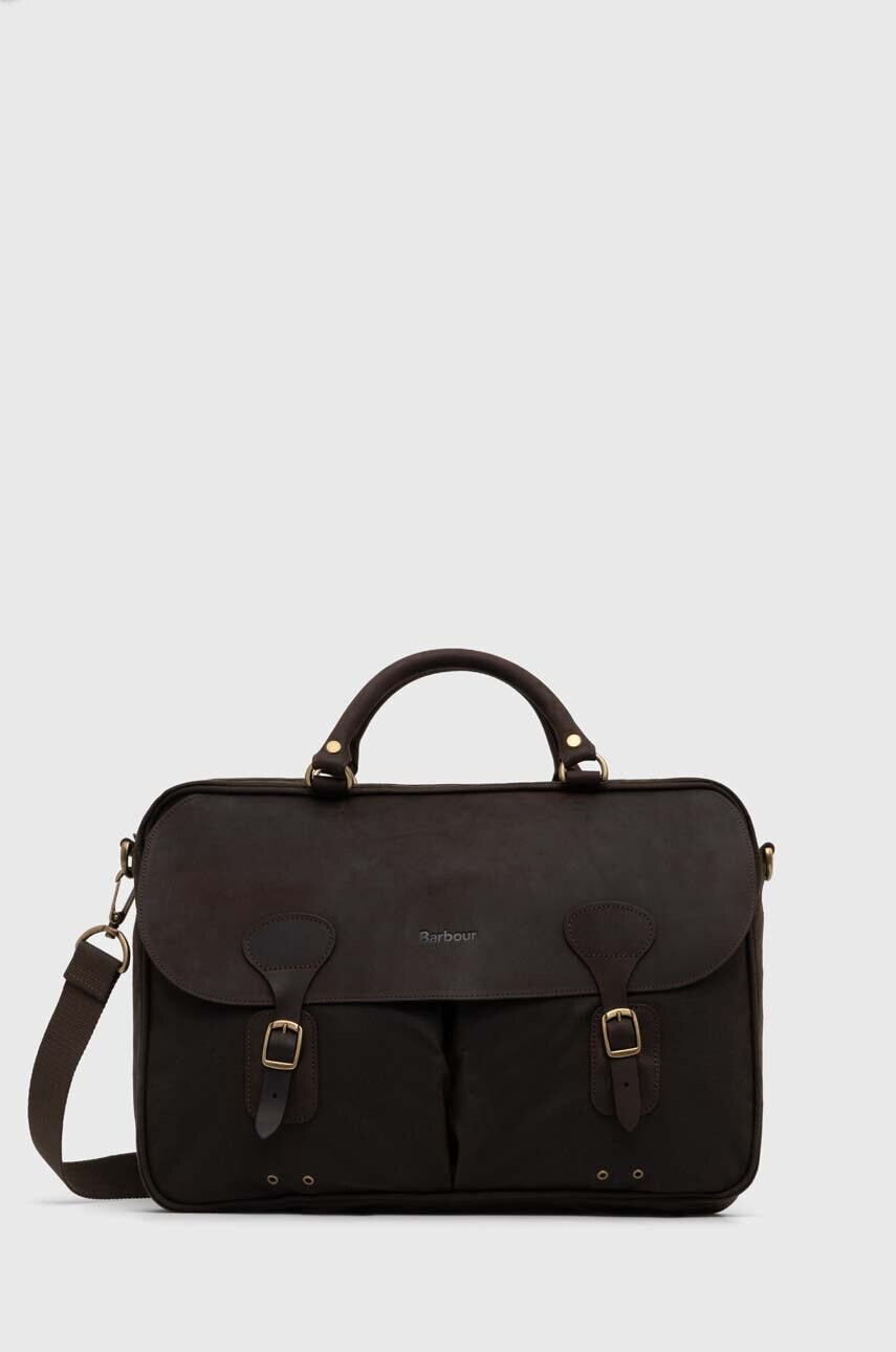 Taška Barbour Wax Leather Briefcase