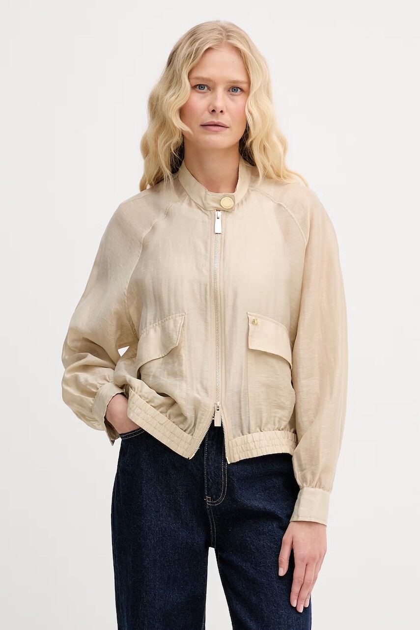 Lola Casademunt bunda dámska s prímesou ľanu