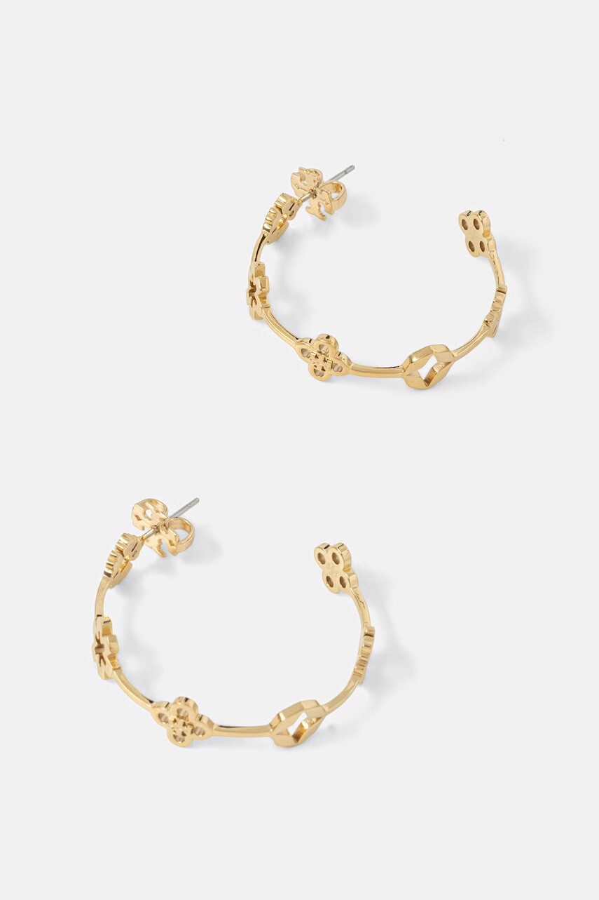 Tory Burch náušnice dámske z nehrdzavejúcej ocele Forget Me Not