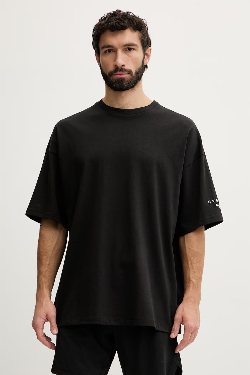 Puma tréningové tričko pánske bavlnené City lifestyle HYROX