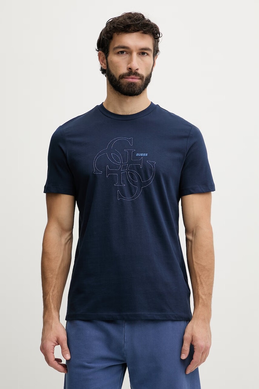 Guess tričko pánske bavlnené TIBERIO