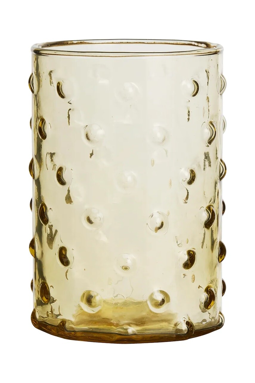 Madam Stoltz pohár z farebného skla 8 x 12 cm